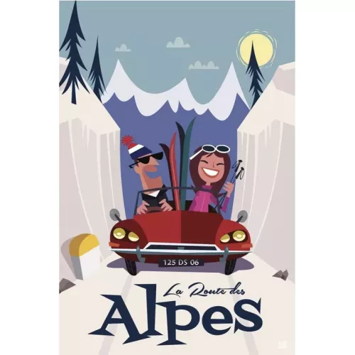 TABLEAU SUR DIBOND LA ROUTE DES ALPES
