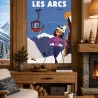 TABLEAU LES ARCS ARPETTE SUR DIBOND (PERSONALISABLE)