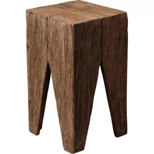 TABOURET QUADRO EN BOIS RECYCLÉ