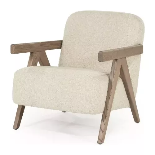 FAUTEUIL FRANCIS TISSU ET BOIS