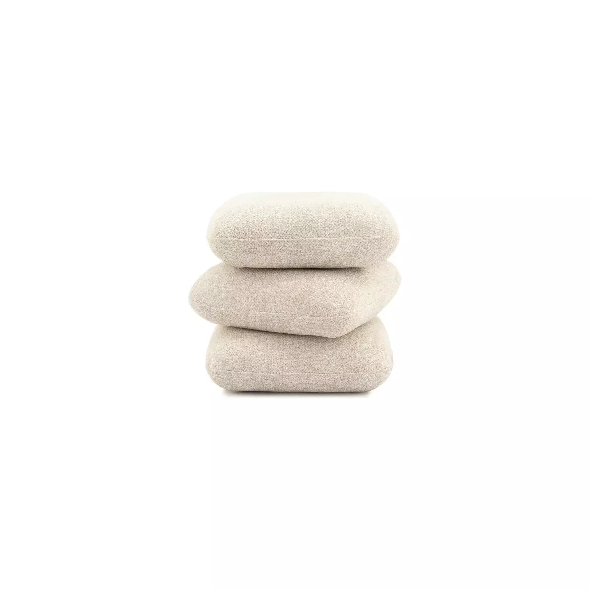 POUF BEIGE 3 NIVEAUX