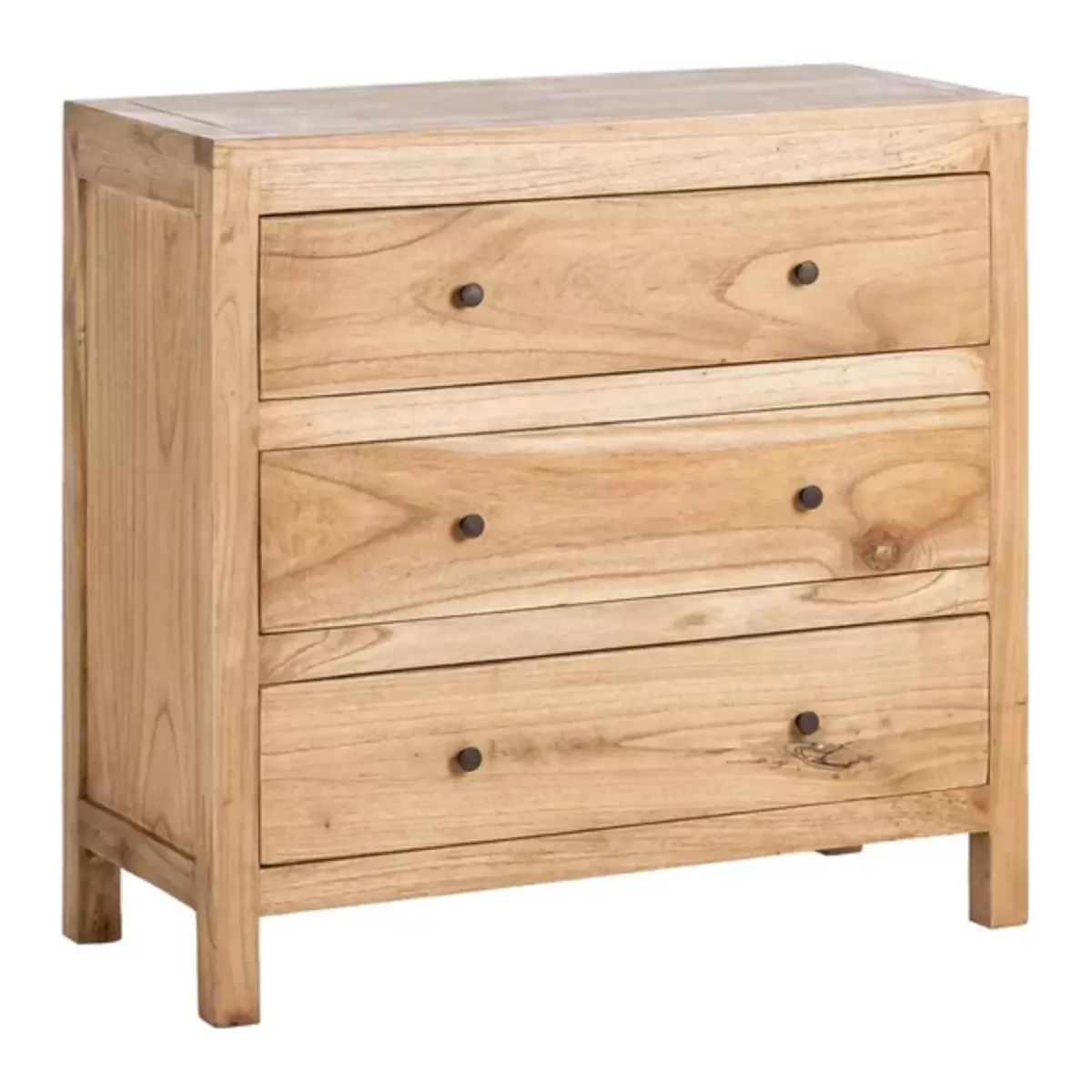 COMMODE NATUREL EN BOIS DE MINDI