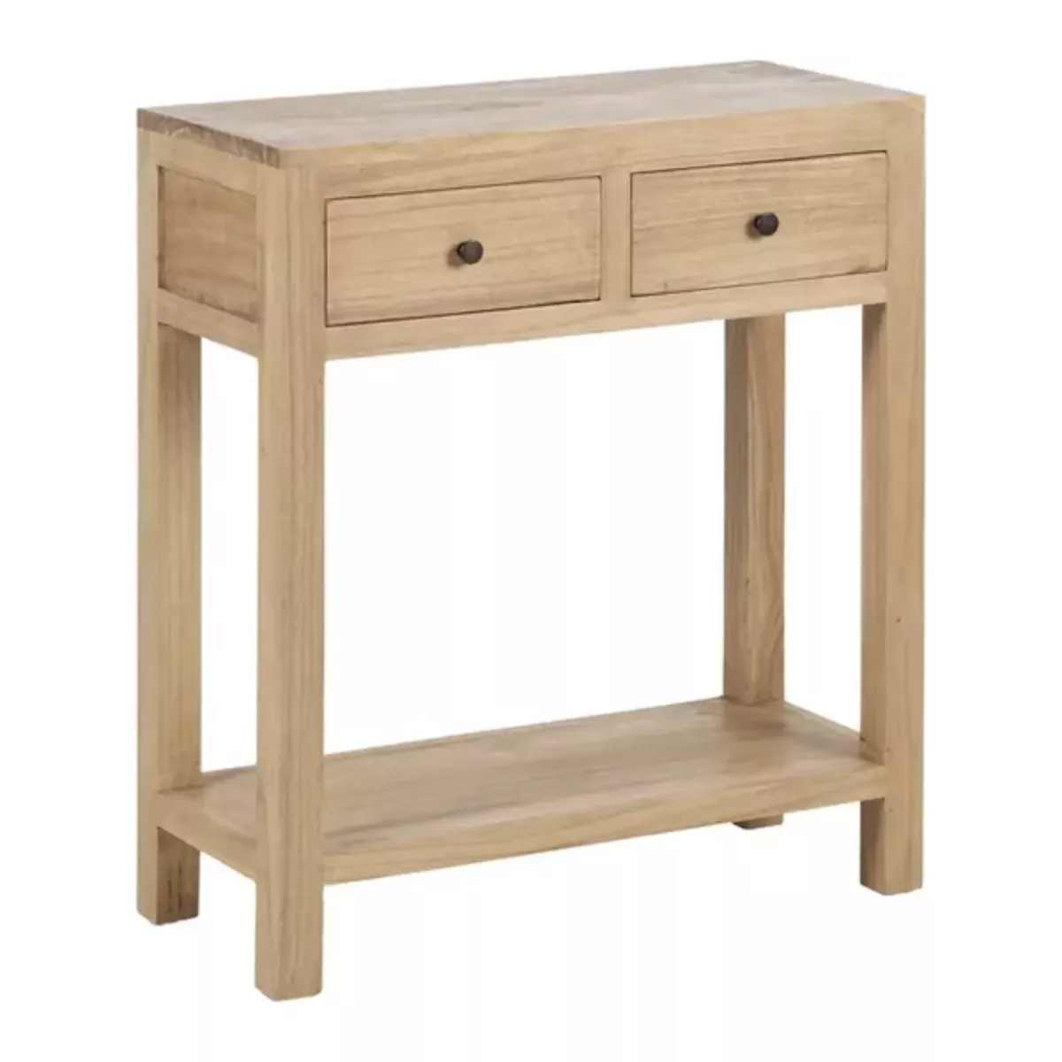 CONSOLE EN BOIS DE MINDI