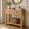 CONSOLE EN BOIS DE MINDI