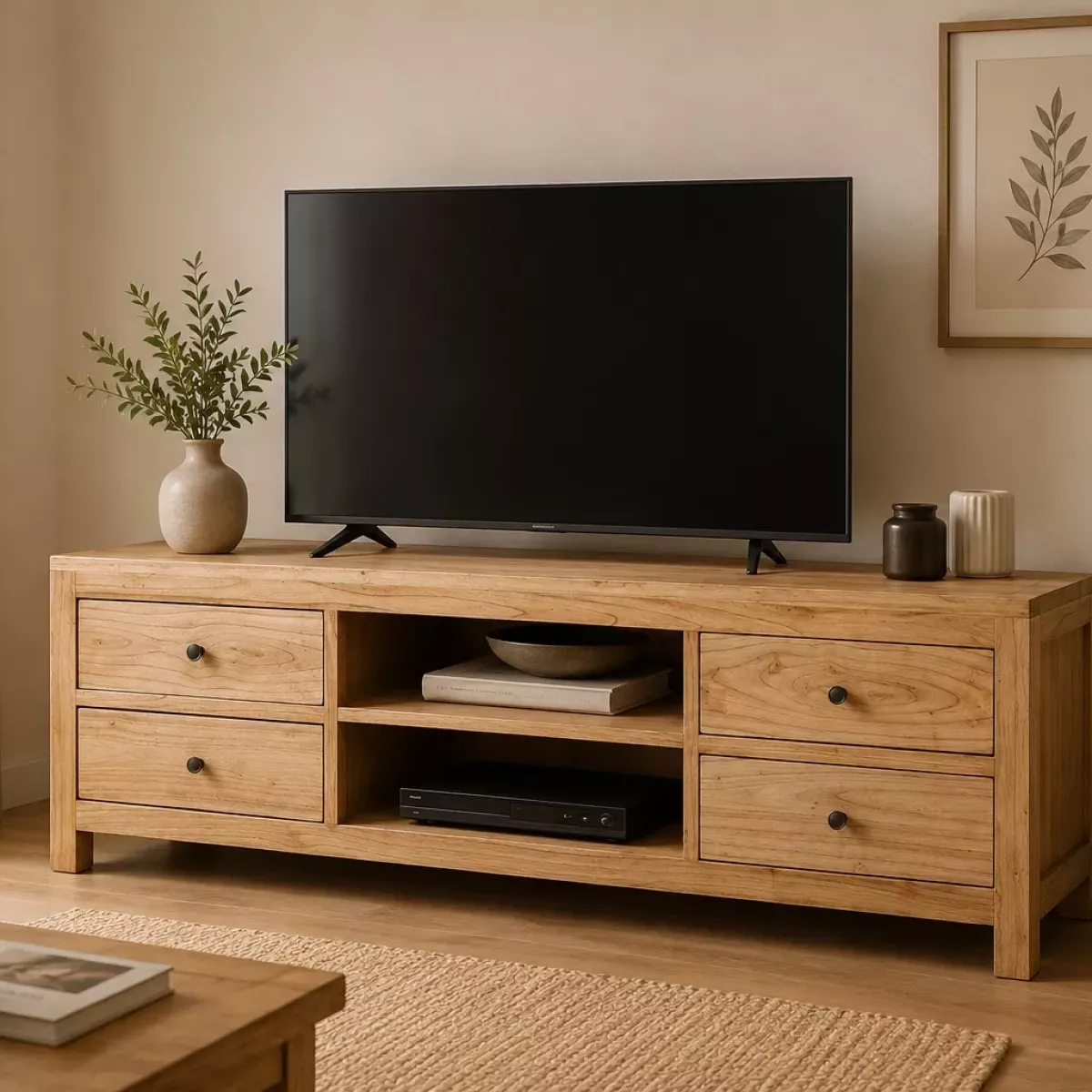 MEUBLE TV EN BOIS DE MINDI