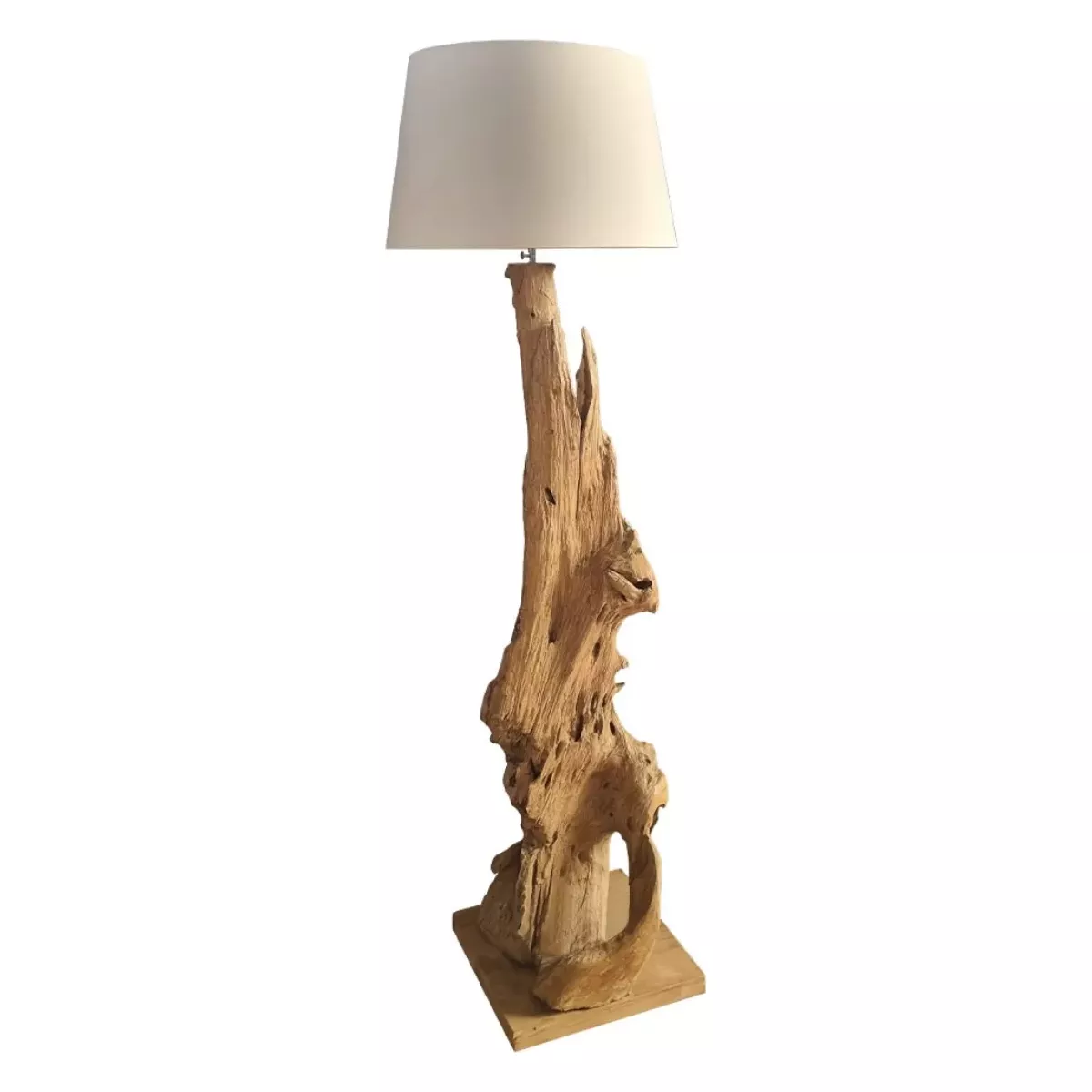 LAMPADAIRE EN BASE TECK