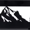 PLAQUE MURALE MONTAGNE CARIBOU