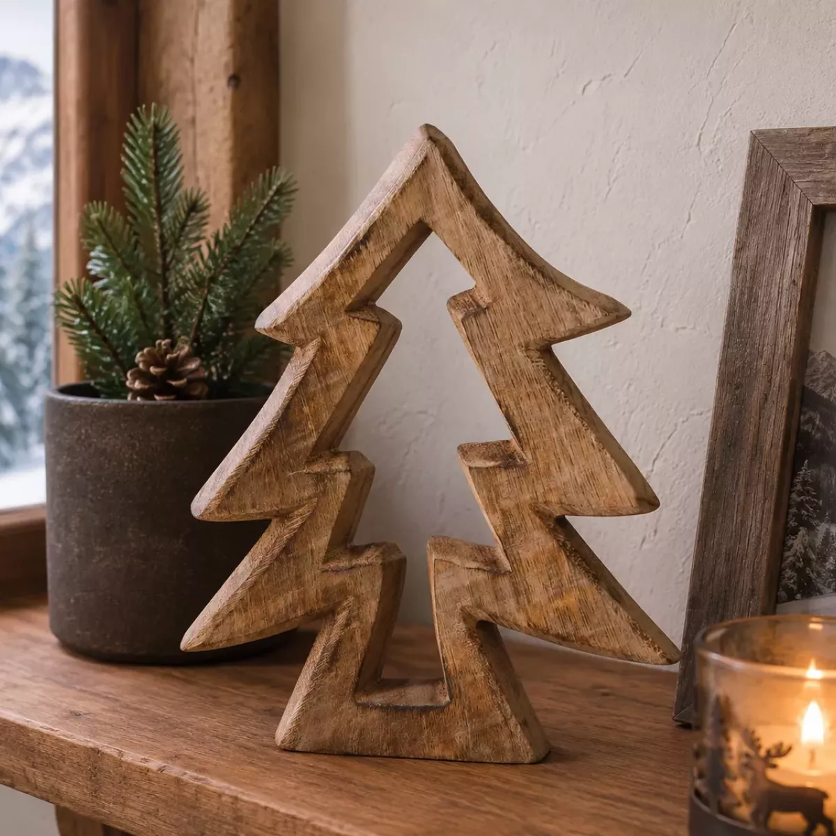 SAPIN EN BOIS A POSER GM
