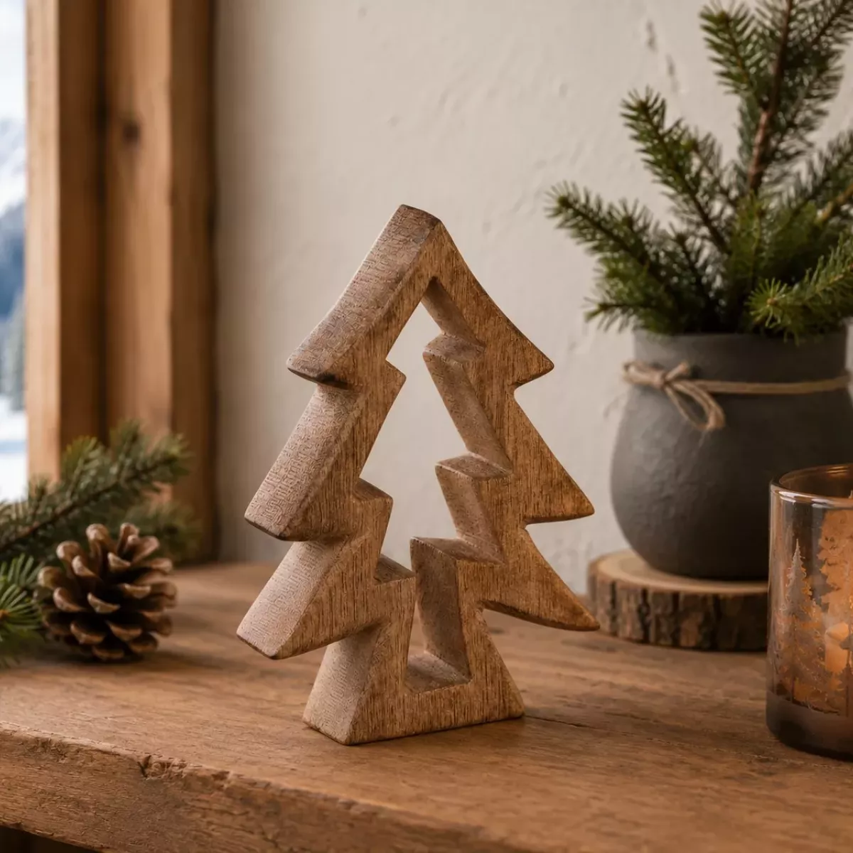 SAPIN EN BOIS A POSER PM