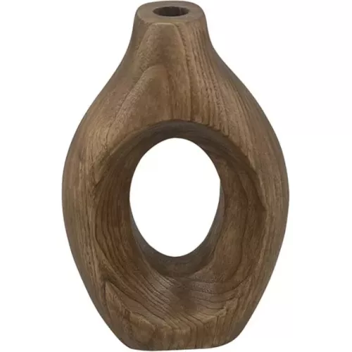 VASE EN BOIS OVALE