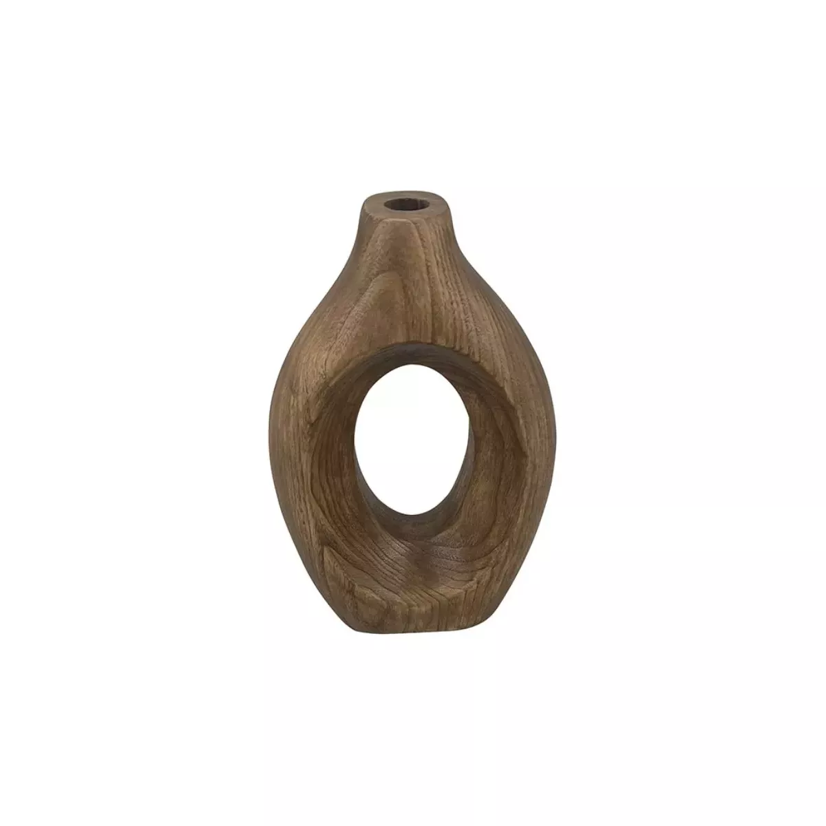 VASE EN BOIS OVALE