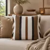 COUSSIN BRUN-BLANC 50X50 CM