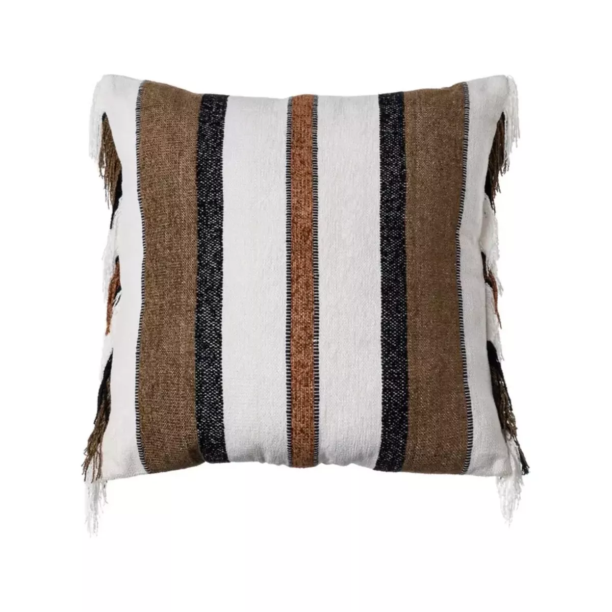 COUSSIN BRUN-BLANC 50X50 CM