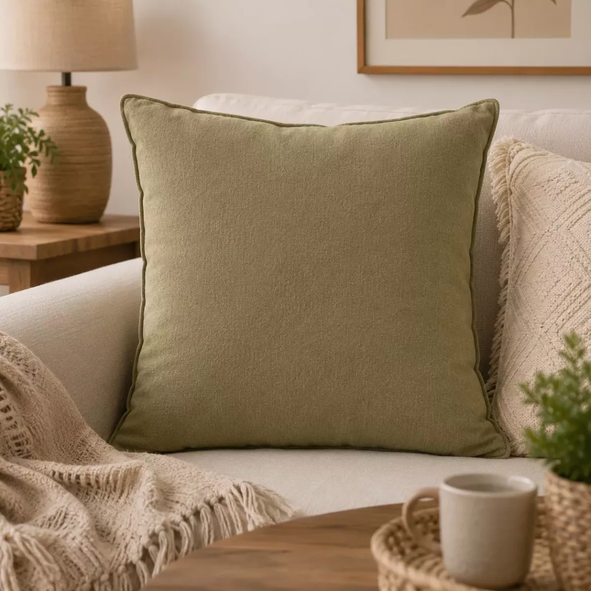 COUSSIN VERT 60X60 CM