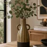VASE CÉRAMIQUE KAKI
