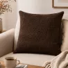COUSSIN CARRÉ MARRON 50X50 CM