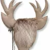 TROPHÉE CERF SUÉDINE ET PEAU DE RENNE
