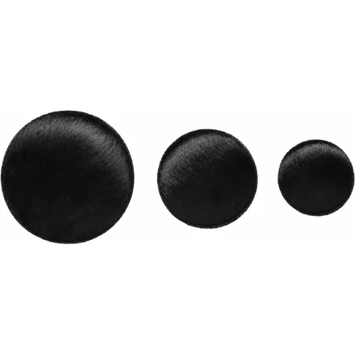 LOT DE 3 PATÈRES PEAU DE VACHE