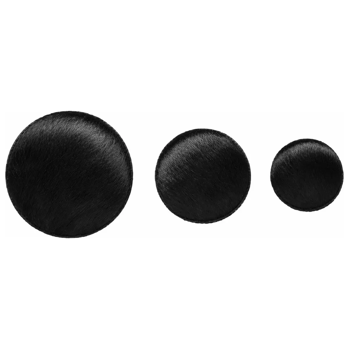 LOT DE 3 PATÈRES PEAU DE VACHE