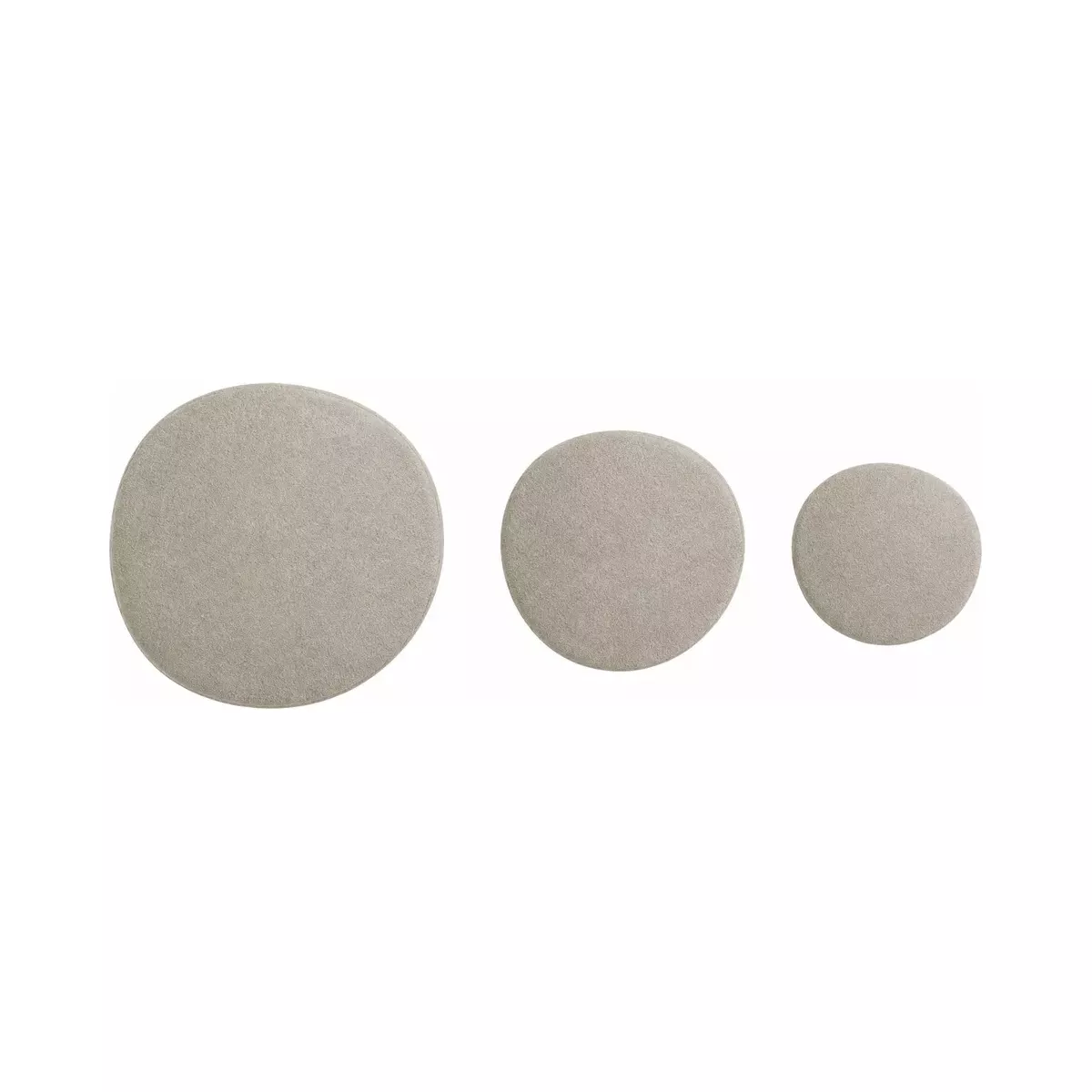LOT DE 3 PATÈRES EN DAIM