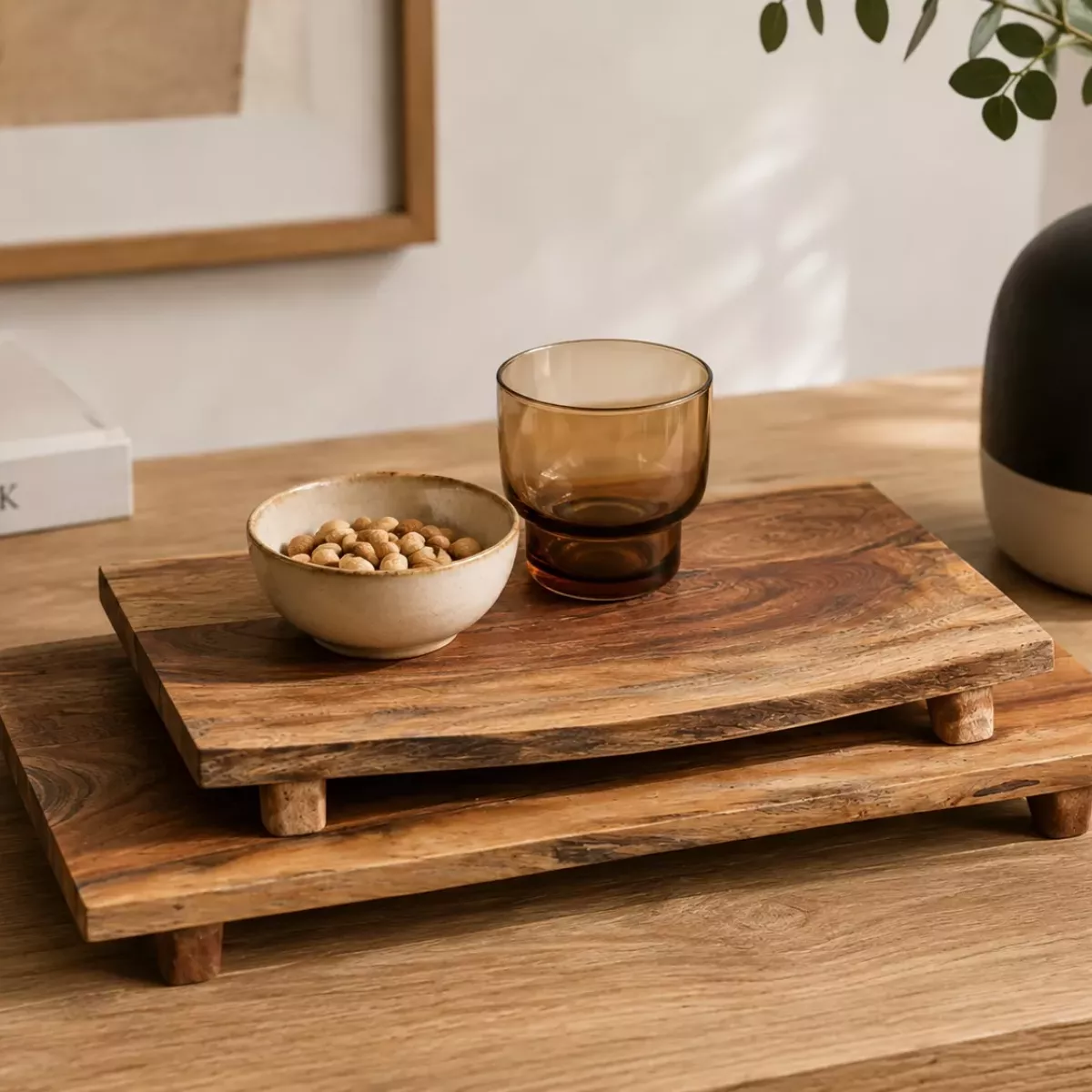 PLATEAU DZOMO EN BOIS D'ACACIA