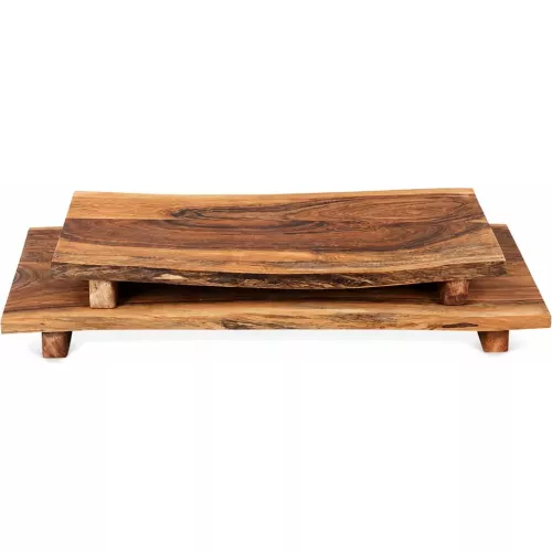 PLATEAU DZOMO EN BOIS D'ACACIA