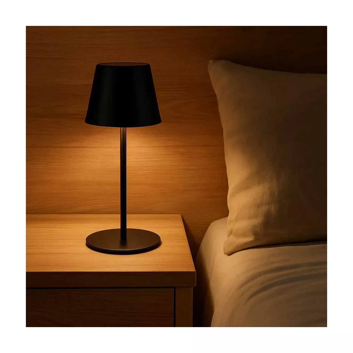LAMPE DE TABLE NOIR