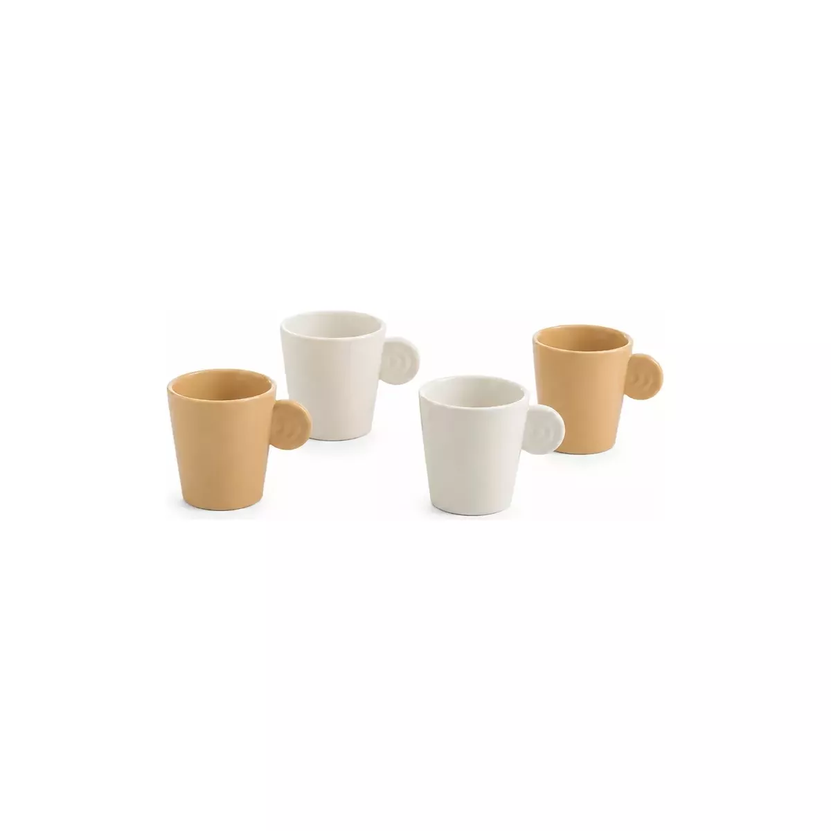 LOT DE 4 TASSES À CAFÉ