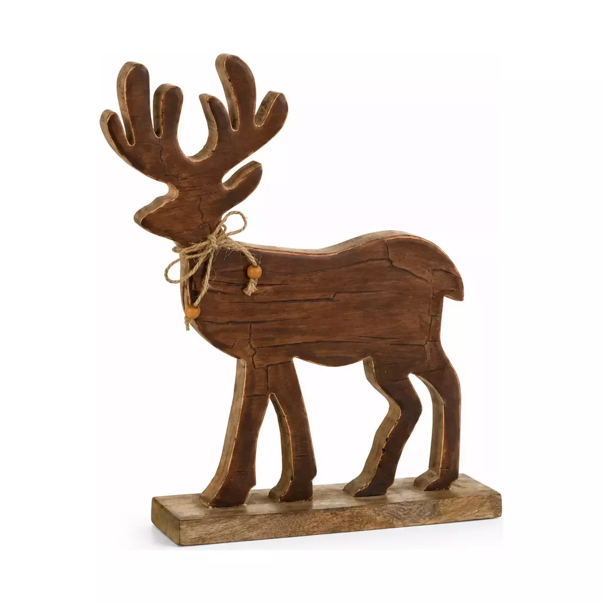 RENNE EN BOIS MARRON