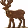 RENNE EN BOIS MARRON
