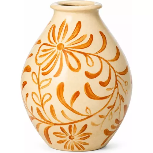VASE JAUNE EN GRÈS
