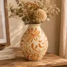 VASE JAUNE EN GRÈS