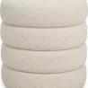 POUF FINO EN BOUCLETTE BEIGE