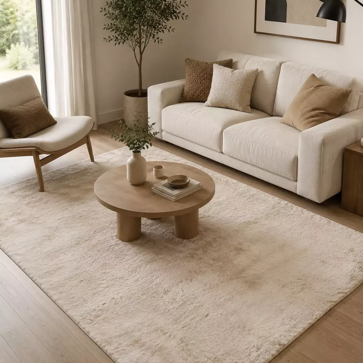 TAPIS EDDY IVOIRE 160X230 CM