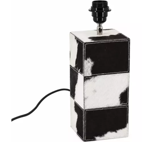 PIED DE LAMPE EN PEAU DE VACHE