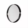 MIROIR TIFFANY EN CUIR NOIR