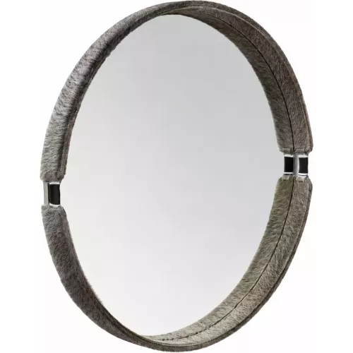 MIROIR TIFFANY EN PEAU DE VACHE GRISE