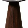 TABLE  BASSE MARBRE ET BOIS DE MANGUIER