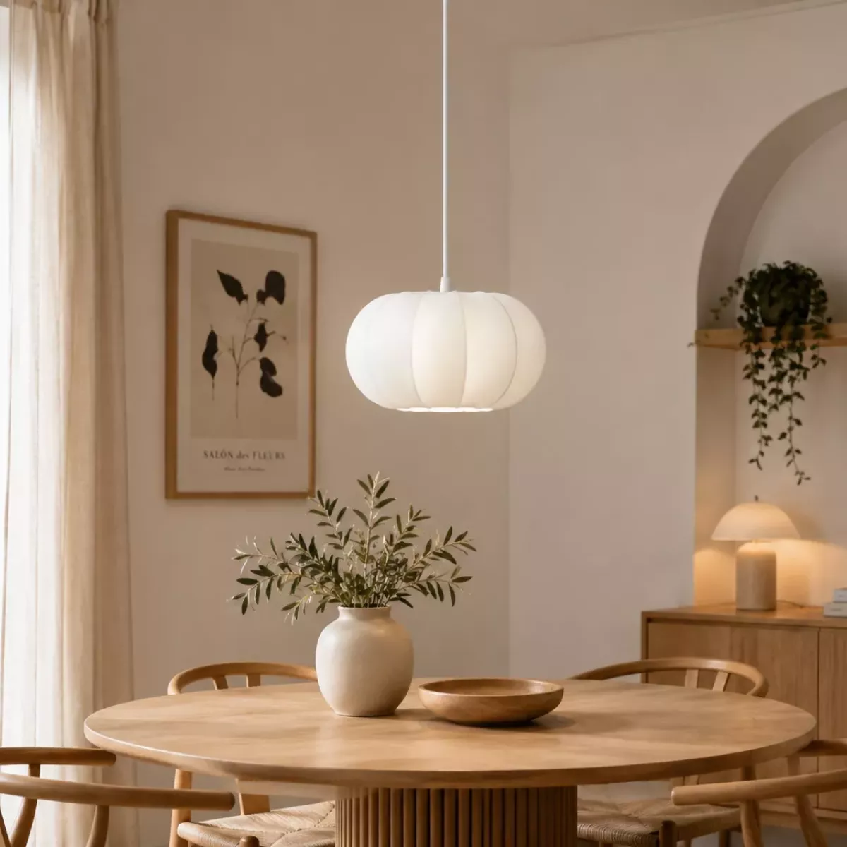 SUSPENSION BLANCHE D28 CM