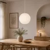 SUSPENSION BOULE BLANCHE D40 CM