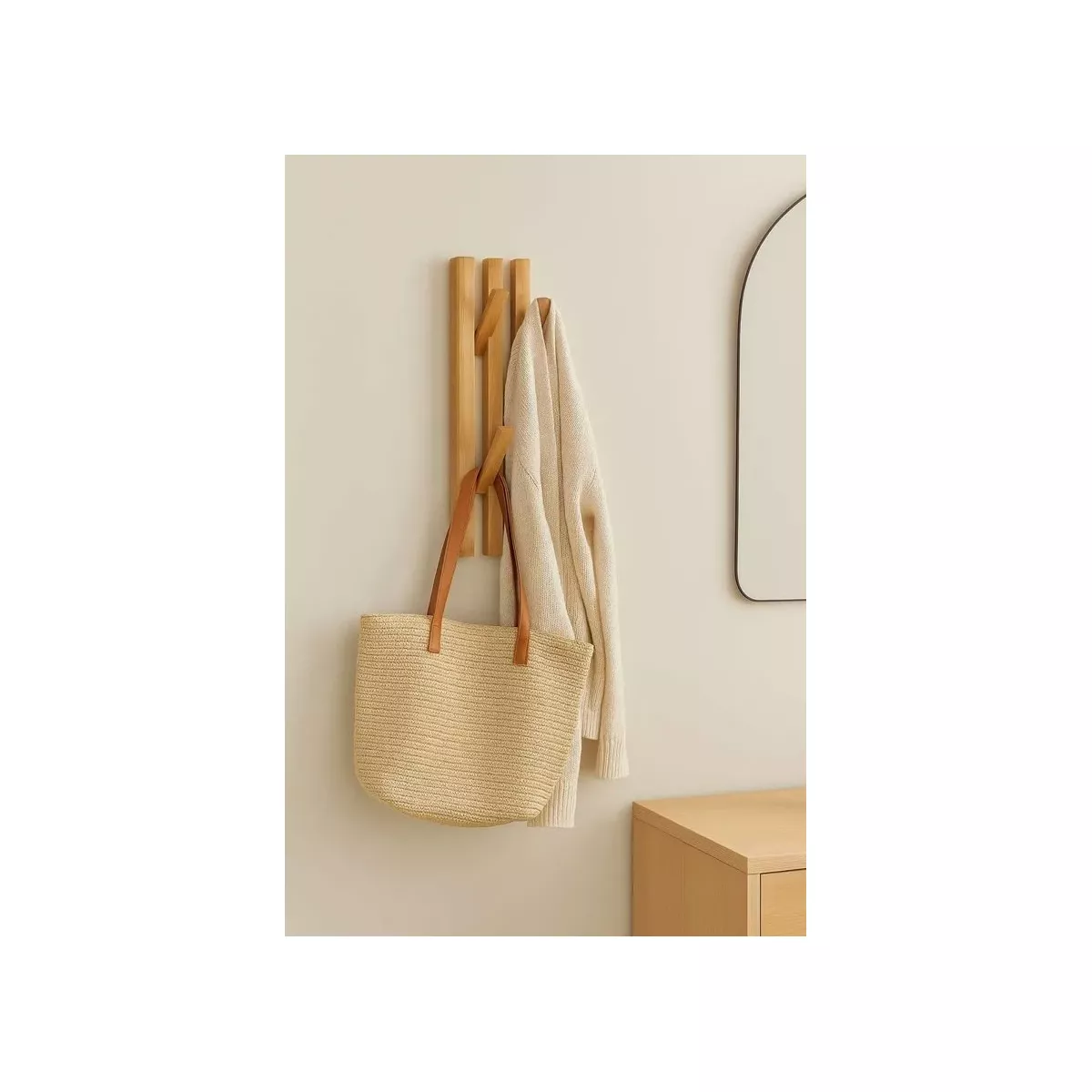 PORTE MANTEAU EN BAMBOU