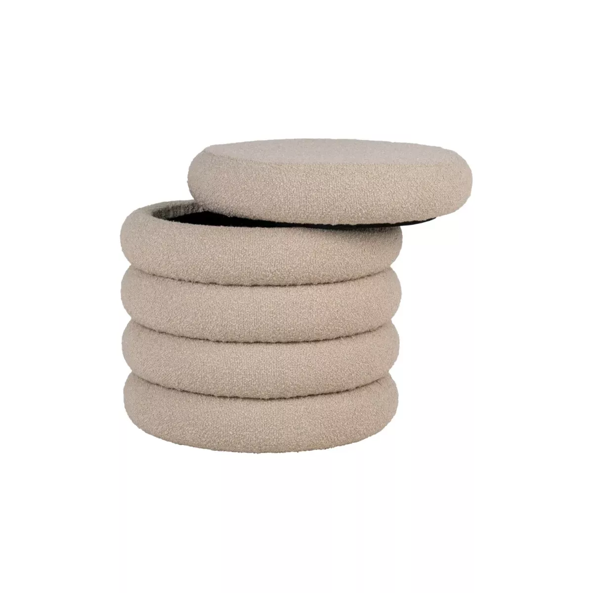 POUF COFFRE BEIGE
