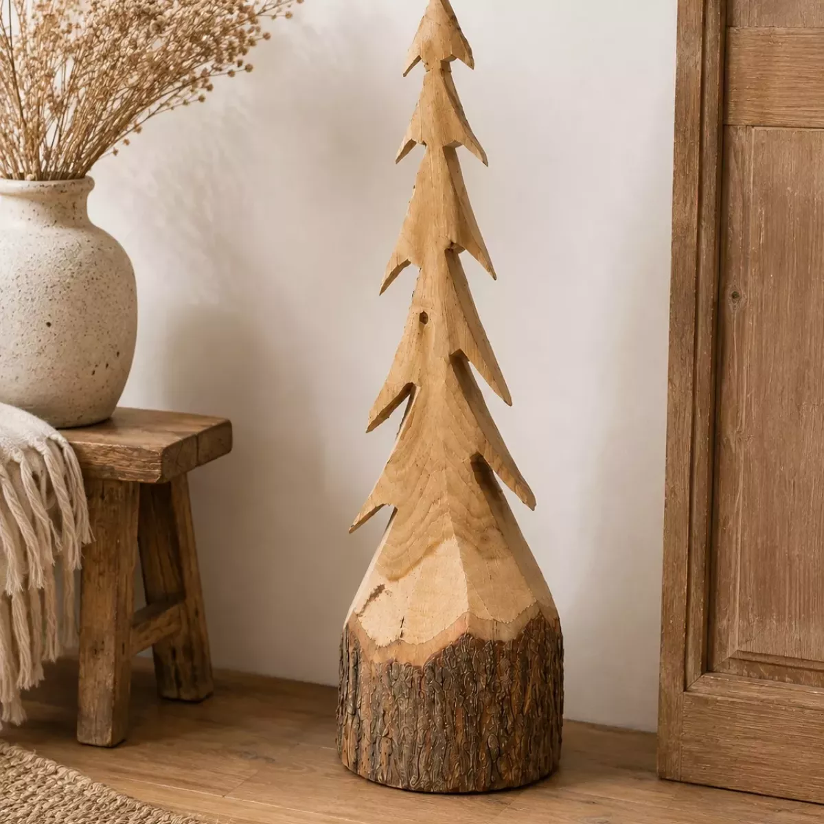 SAPIN EN BOIS H 70 CM
