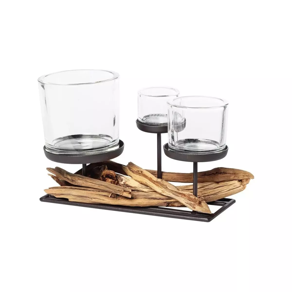 PHOTOPHORE L30 CM 3 VERRES