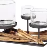 PHOTOPHORE L30 CM 3 VERRES