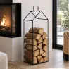 PORTE BUCHES MÉTAL H120 CM