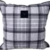 Coussin à carreaux en laine