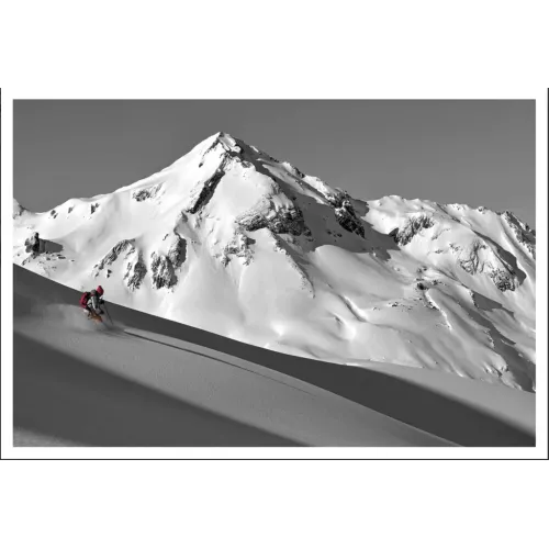 TABLEAU SUR DIBOND SKIEUR 60X90 CM