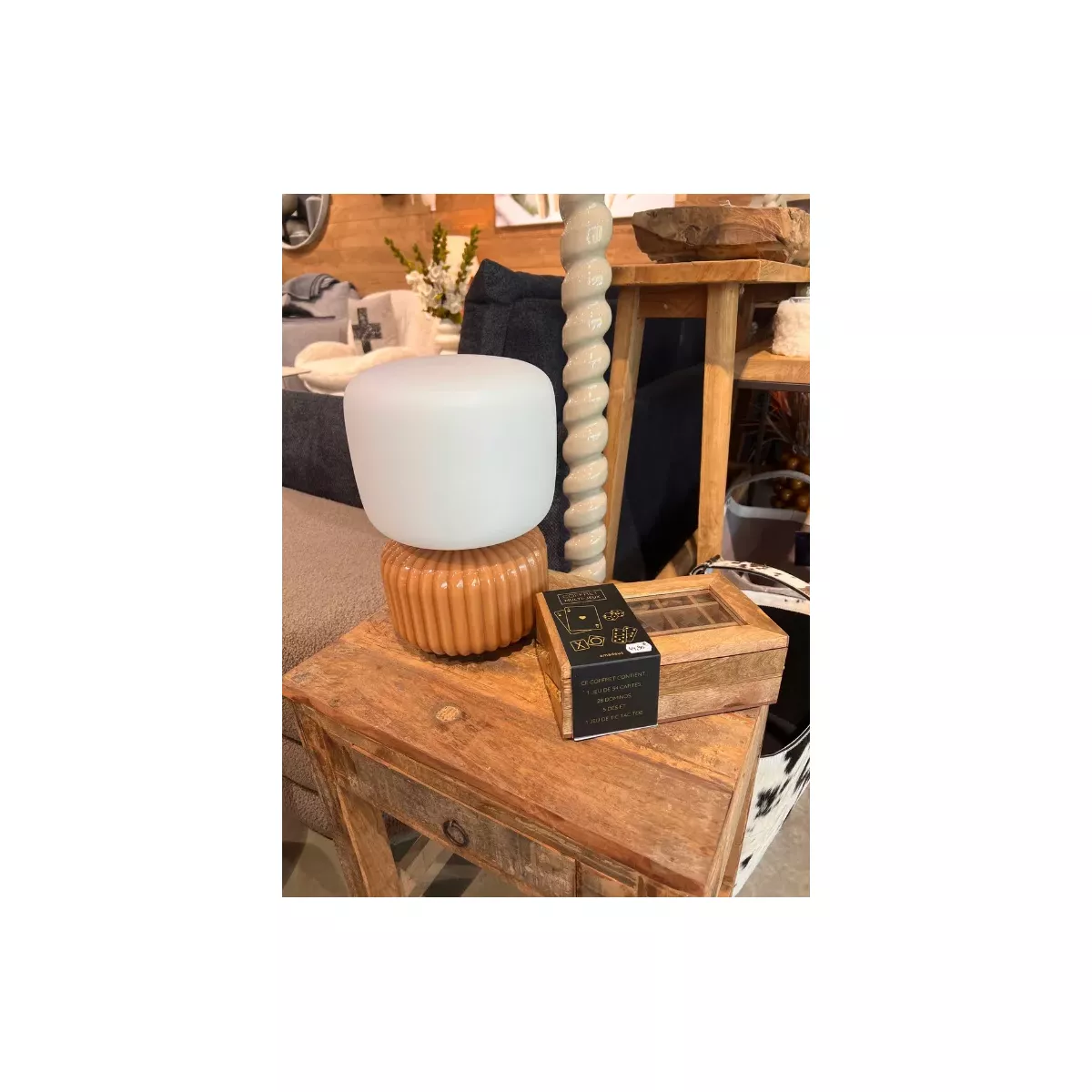 Lampe à poser caramel