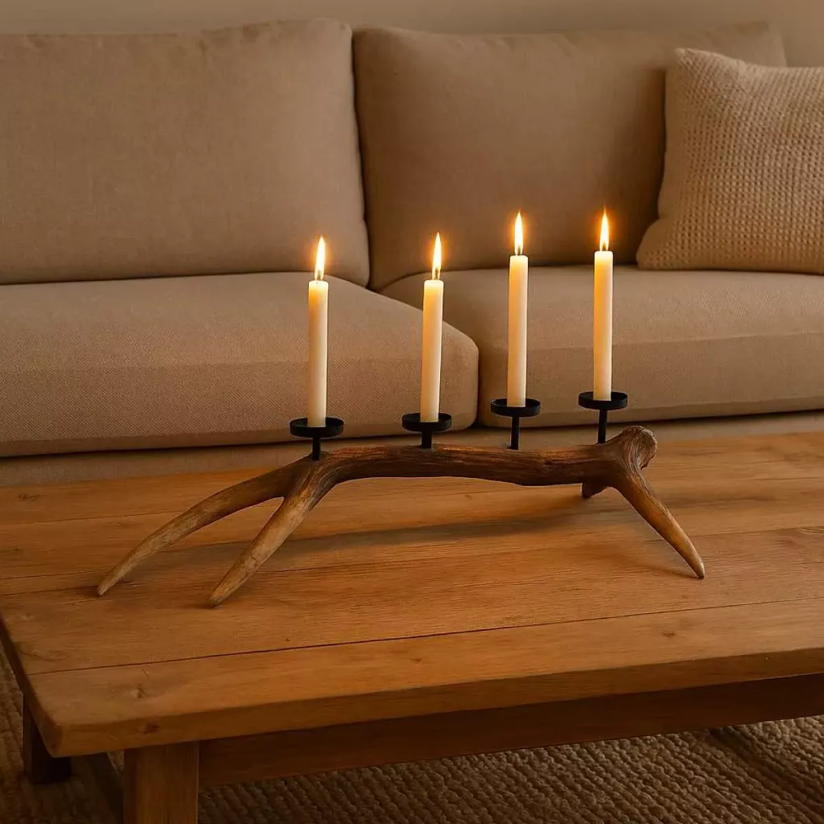 CHANDELIER BOIS DE CERF